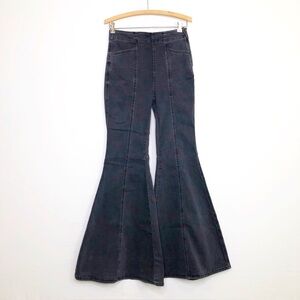 Free people we the free wide leg bellbottoms black jeans
